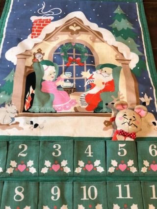 Vintage Avon 1987 Advent Christmas Countdown Calender With Mouse 2