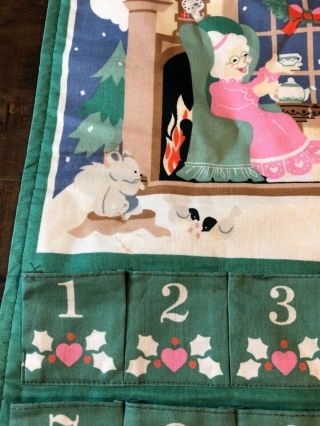 Vintage Avon 1987 Advent Christmas Countdown Calender With Mouse 3