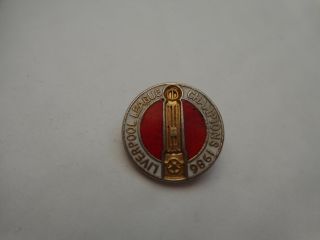 Vintage Classic Liverpool Fc 1986 League Champions Football Enamel Pin Badge