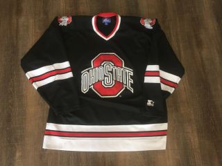 Vintage Starter Ohio State University Buckeyes Hockey Jersey Size Adult Xxl
