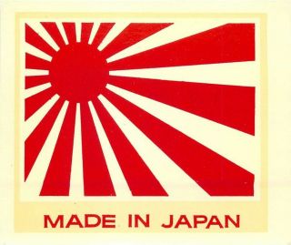 Vintage Ed Big Daddy Roth Decal,  Made In Japan,  Japan Flag