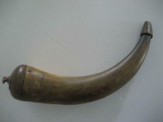 Curvy Antique Powder Horn 13 - 1/2 inches 2