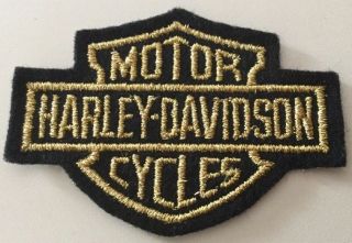 Vintage Harley - Davidson Patch Very Rare Old Stock