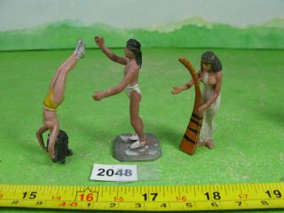 Vintage Rose Miniatures Metal Figures Fantasy Acrobats Musician Toy Models 2048