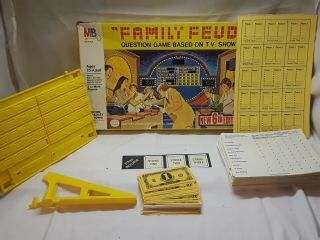 Vintage Family Feud Board Game 1977 Milton Bradley Fun Game