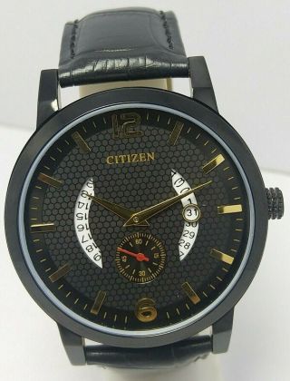 Vintage Citizen Quartz Date Black Dial Wrist Watch For Men 