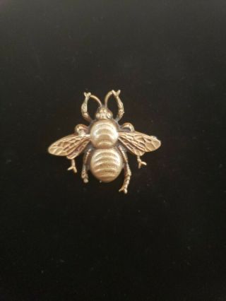 Rare Vintage Signed Joseff Of Hollywood Honey Bee Pin Brooch Broken Leg