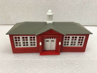 Vintage Plasticville School House Building Kit Complete w/ Box 1950 ' s 4