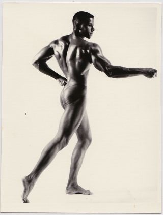 Kris Studio Male Nude 2,  Muscular Joe Harris Flex,  Vintage Photo Gay