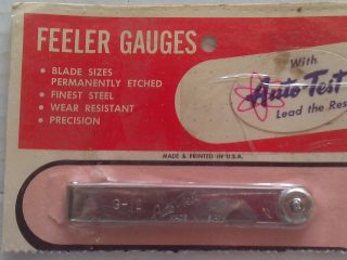 Vintage Auto Test Steel Feeler Gauges Made In U.  S.  A.  Rare