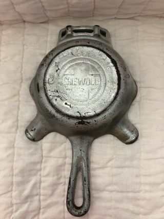 Vintage Cast Iron Griswold Ashtray With Match Holder Quality Ware Erie,  Pa