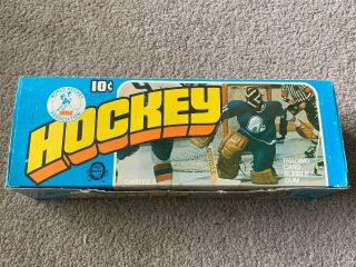 1976 - 77 Opc Hockey Wax Box Display No Packs Vintage
