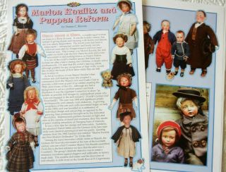 9p History Article,  Pics - Antique Munich Art Dolls Of Marion Kaulitz
