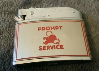 Vintage Rosen Prompt Service Valley Cigarette Service Flat Advertiser Lighter