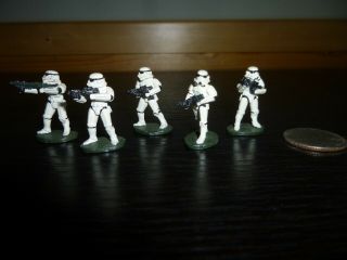 5x Weg Grenadier 25mm Star Wars Stormtroopers 1989 Painted Vintage