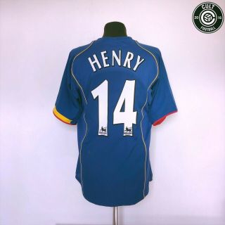 Henry 14 Arsenal Vintage Nike Away Football Shirt 2004/05 (l) Barcelona France