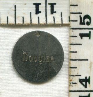 Vintage Sterling Bracelet Charm 78761 Got A Man Named Douglas?.  Lucky You
