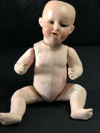 Rare Armand Marseille German Bisque Baby Doll 11” George Borgfeldt 251 A 2/0 M