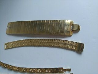 Bundle Gold Plated Gold Tone Chains Necklaces Bracelets Bangles Some Vintage 8