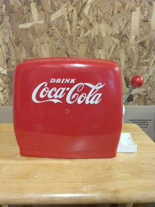 Vintage Plastic Drink Coca - Cola Red Soda Dispenser Machine Oy