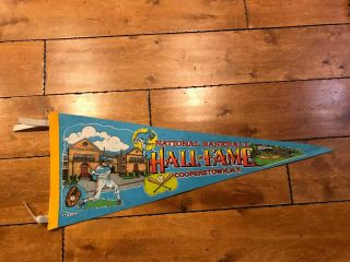Vintage Cooperstown National Baseball Hall Of Fame Pennant 30 "
