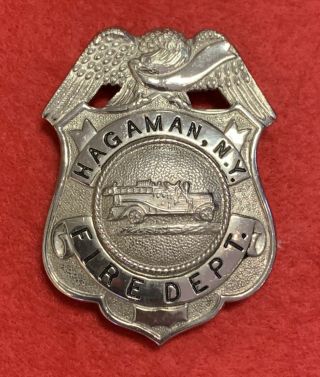 Fire Department Badge Vintage York Fire Dept Badge Hagaman Ny Fireman Wow