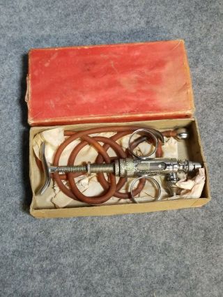 Vintage Boston Instrument Mfg.  Co. ,  Inc,  Self - Filling Syringe,  2 Cc 608