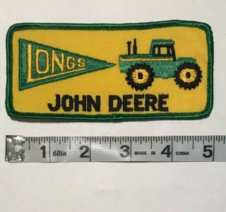 Nos Vintage Mega Rare Longs John Deere Tractors Large Patch Snapback Deer