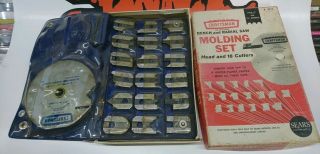 Craftsman Molding Head Cutter Set 9 - 3215 With 18 Cutters Vintage Tool