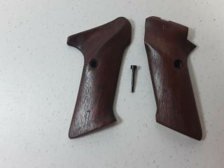 Vintage Wood,  Left - Handed Shooting Grips For The Colt Challenger Pistol