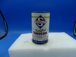 Vintage Advertising Mini Skelly Tagolene Motor Oil tin Can Coin Bank 3