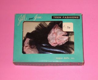 Vintage Vogue Jill & Jan 12 " Doll Outfit - Orig Box - Two Black & Pink Tutus