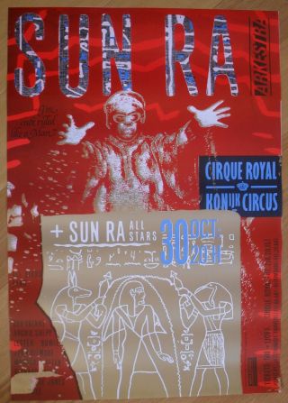 Sun Ra All Stars Vintage Concert Poster Jazz