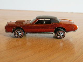 Vintage 1968 Mattel Hot Wheels Eldorado Diecast Toy Car Orange