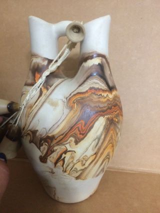 Vintage Nemadji Art Pottery Wedding Vase 3