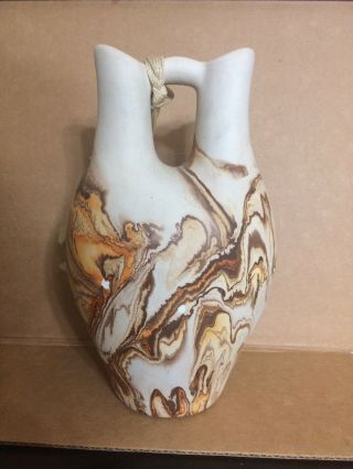 Vintage Nemadji Art Pottery Wedding Vase 5