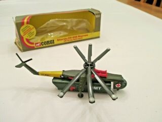 Corgi Vintage Sikorsky Ch - 54a Skycrane Us Army Helicopter 923