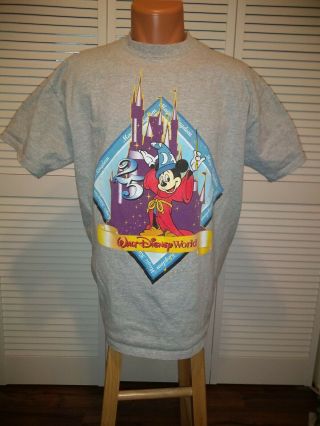 Vintage Walt Disney World 25th Anniversary T - Shirt Size L