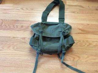 Vintage Us Army Field Pack Canvas Combat M - 1961
