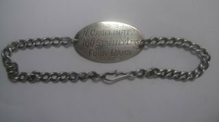 Vintage Silver Ww1 Id Identification Bracelet