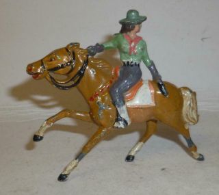 Johillco Vintage Lead Rare Mounted Wild West Cowgirl - 1930 