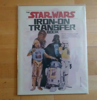 Vintage 1977 Star Wars Movie Iron - On Transfer Book Mint/complete