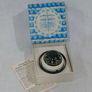 Vintage Airguide Model 57 - W Marine Fluid Compass Box & Instructions