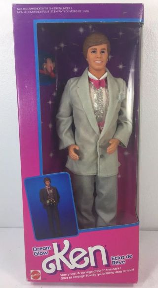 Dream Glow Ken Barbie Doll Vintage 1985 Mattel 2250