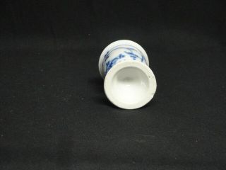 Vintage Blue and White Porcelain Egg Cup 3