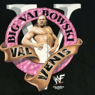 VINTAGE WWF WWE Val Venus “ HELLO LADIES “ T - shirt Men ' s Large L NWOT 1998 2