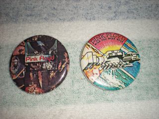 Vintage Pink Floyd Buttons (2) Awe Cond