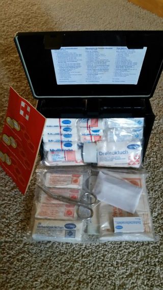 First Aid Kit Premier Secours - Authentic From Vintage Mercedes