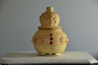 Vintage Robinson Ransbottom Roly Poly Cookie Jar,  The " Preacher "