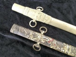 2 Vintage American Knights Templar Masonic Sword Scabbards